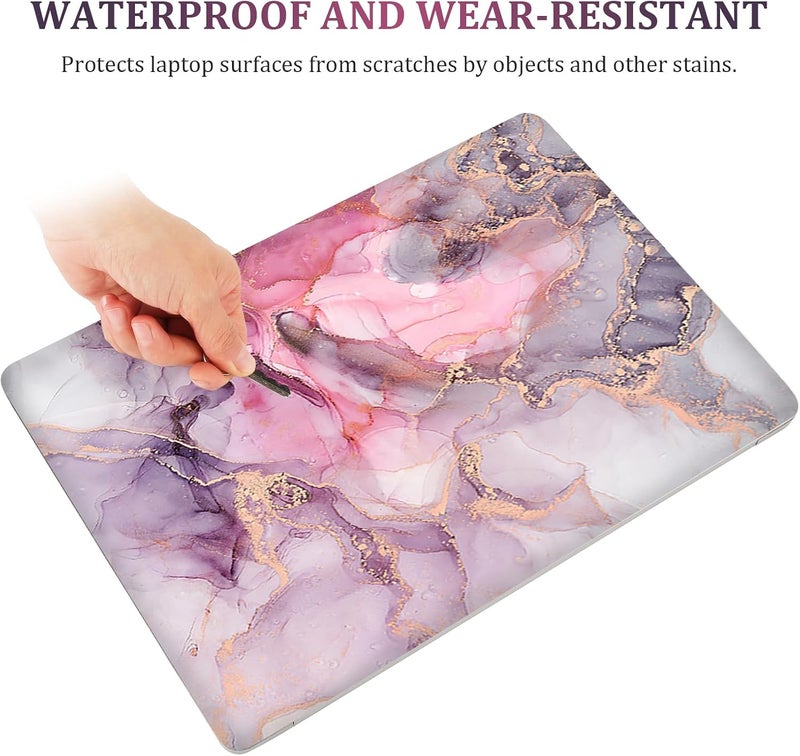 Lauspuck Laptop Notebook Skin Sticker Cover Decal, 12 13 13.3 14 15 15.4 15.6 inch Laptop Vinyl Skin Sticker Cover Art Protector Decal Universal, Pink Marble - Image 4